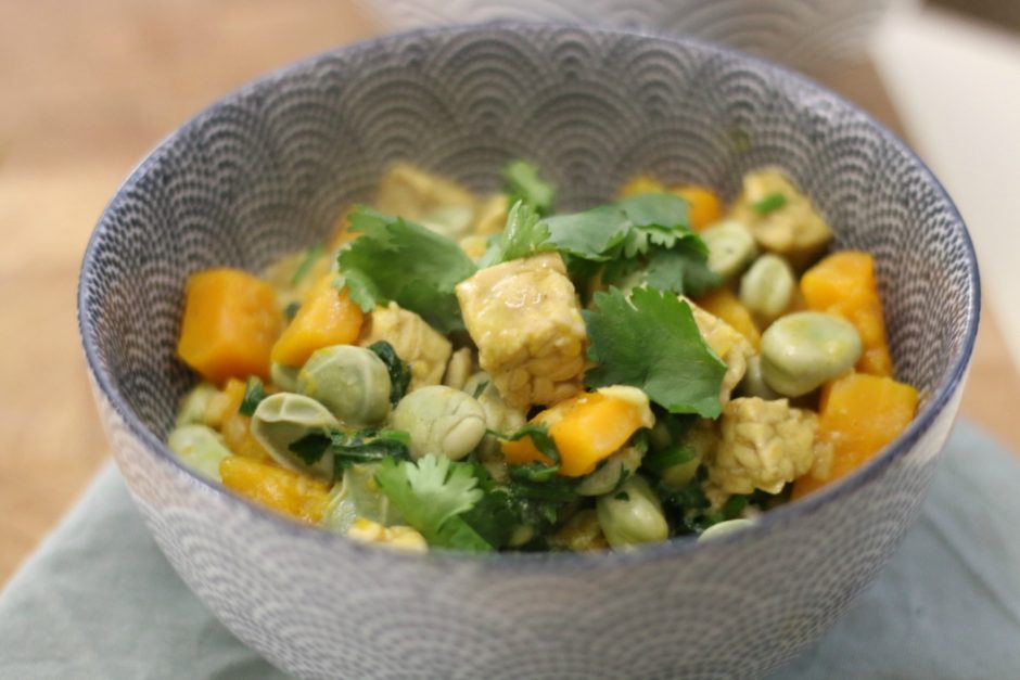 vegan curry recept