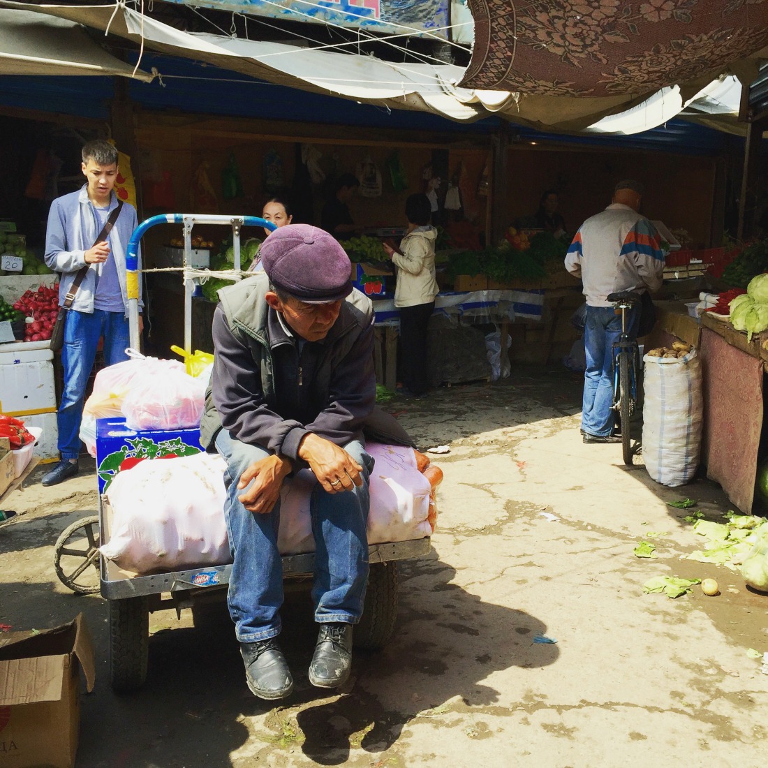 Markt in Bishkek, Kirgizië