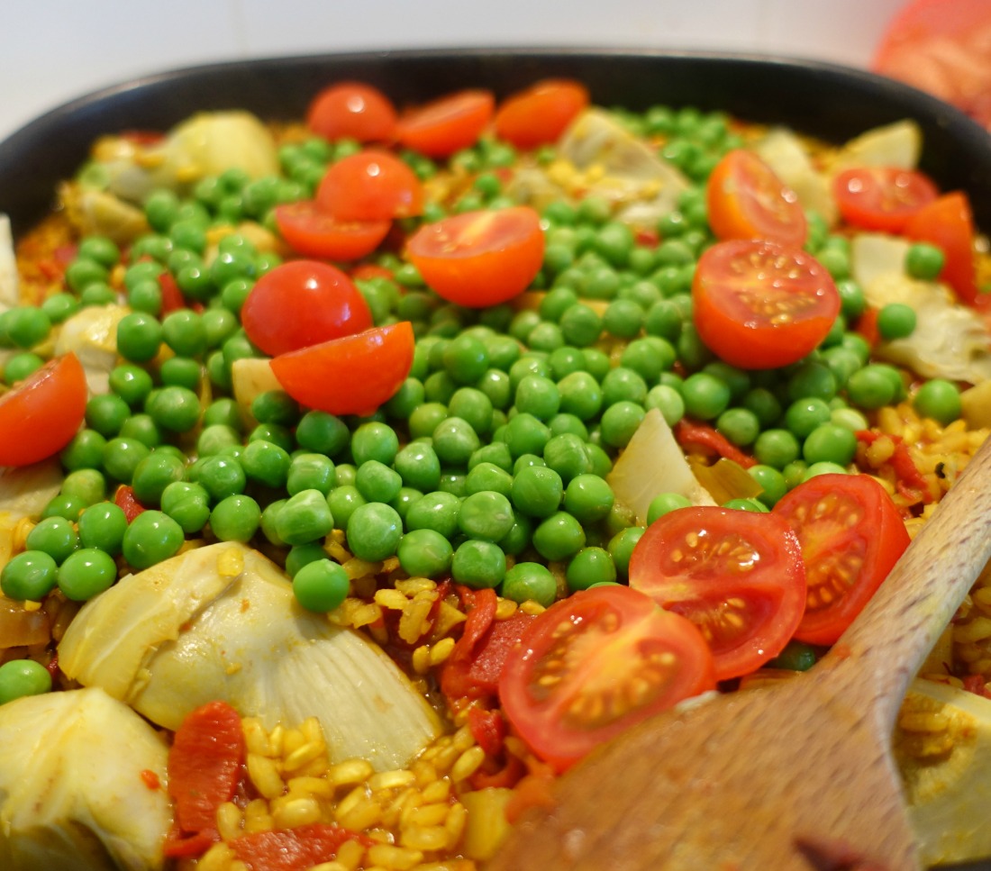 vegetarische paella recept