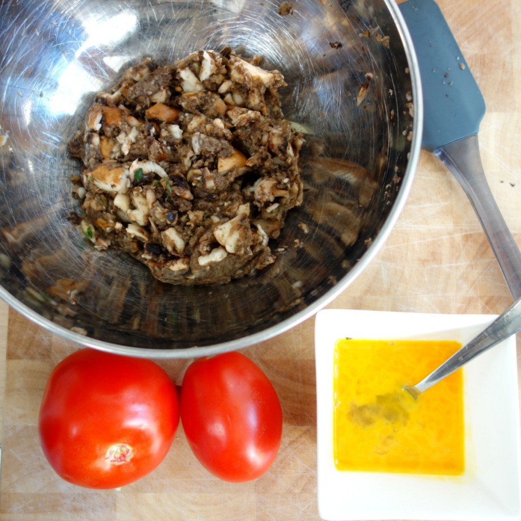 vegaburger recept - linzen, champignons en geitenkaas