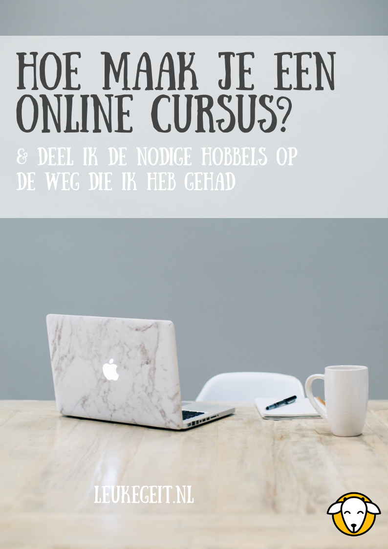 online cursus maken