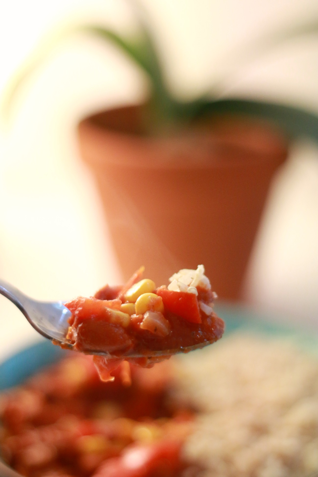 vegetarische chili sin carne recept