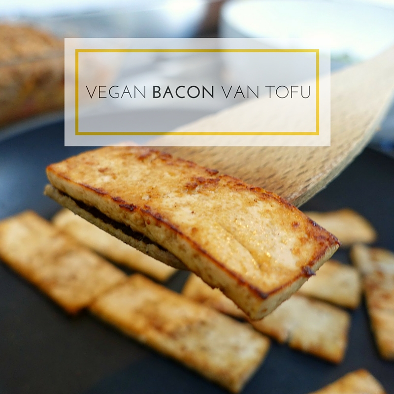 Vegan bacon van tofu Leukegeit