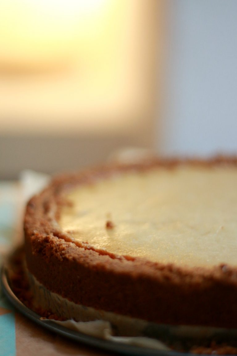 Vegan baked cheesecake - Leukegeit